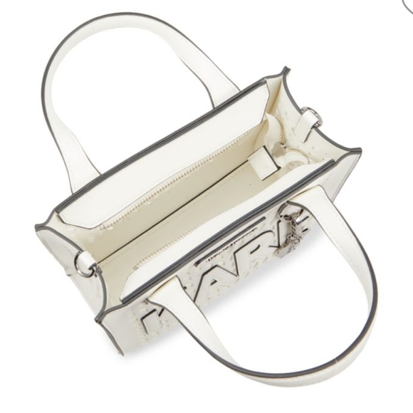 Karl Lagerfeld Nouveau Cutout Satchel Crossbody Bag + Pouch + Dust Bag Nwt ❤ - Picture 10 of 10